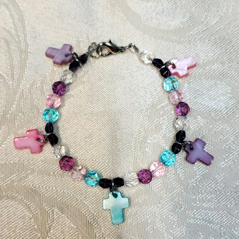Multiple Color Cross Bracelet!